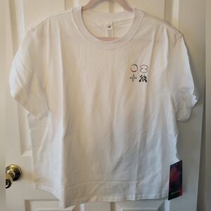 lululemon athletica Relaxed Fit Pride Heavy Weight Cotton Graphic White Tee